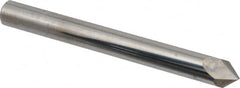 Accupro - 1/4" Diam 2 Flute Single End Solid Carbide Chamfer Mill - Benchmark Tooling