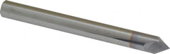 Accupro - 1/4" Diam 2 Flute Single End Solid Carbide Chamfer Mill - Benchmark Tooling