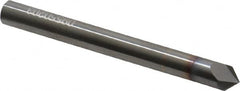 Accupro - 1/4" Diam 2 Flute Single End Solid Carbide Chamfer Mill - Benchmark Tooling