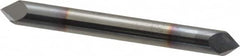 Accupro - 1/4" Diam 2 Flute Double End Solid Carbide Chamfer Mill - Benchmark Tooling