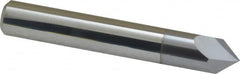 Accupro - 3/8" Diam 2 Flute Single End Solid Carbide Chamfer Mill - Benchmark Tooling