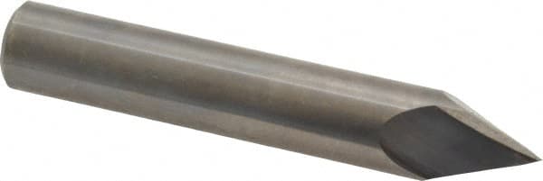 Accupro - 1/2" Diam 2 Flute Single End Solid Carbide Chamfer Mill - Benchmark Tooling