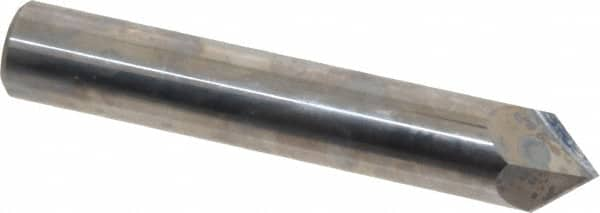 Accupro - 1/2" Diam 2 Flute Single End Solid Carbide Chamfer Mill - Benchmark Tooling