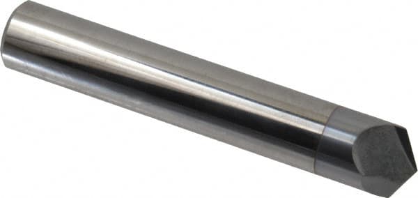 Accupro - 1/2" Diam 2 Flute Single End Solid Carbide Chamfer Mill - Benchmark Tooling