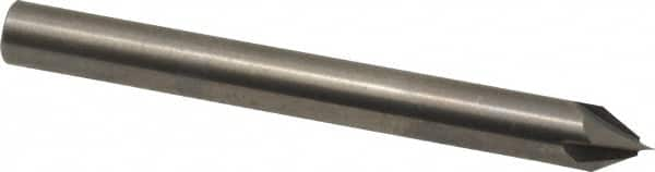 Accupro - 1/4" Diam 4 Flute Single End Solid Carbide Chamfer Mill - Benchmark Tooling