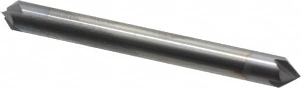 Accupro - 1/4" Diam 4 Flute Double End Solid Carbide Chamfer Mill - Benchmark Tooling