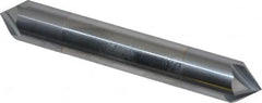 Accupro - 3/8" Diam 4 Flute Double End Solid Carbide Chamfer Mill - Benchmark Tooling