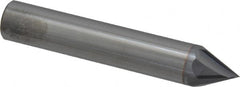 Accupro - 1/2" Diam 4 Flute Single End Solid Carbide Chamfer Mill - Benchmark Tooling