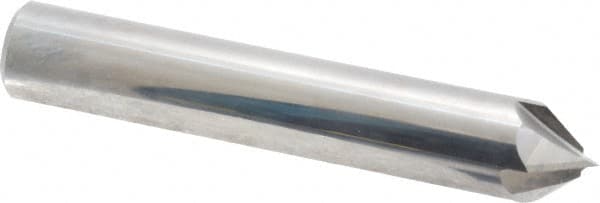 Accupro - 1/2" Diam 4 Flute Single End Solid Carbide Chamfer Mill - Benchmark Tooling