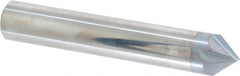 Accupro - 1/2" Diam 4 Flute Single End Solid Carbide Chamfer Mill - Benchmark Tooling