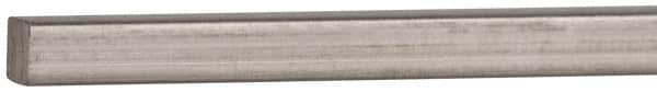 Value Collection - 12" Long x 1/8" High x 1/8" Wide, Plain Key Stock - Stainless Steel - Benchmark Tooling