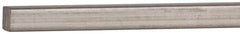 Value Collection - 12" Long x 1/8" High x 1/8" Wide, Plain Key Stock - Stainless Steel - Benchmark Tooling