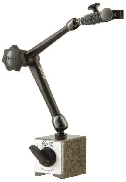 Noga - 0.001" Graduation, 0-100 Dial Reading, Indicator & Base Kit - 2-9/32" Dial Diam - Benchmark Tooling