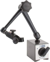 Noga - 175 Lb Magnetic Force, Fine Adjustment Indicator Positioner & Holder with Base - Articulated Arm, Rectangular Base, 55mm Base Height, 60mm Base Length, 50mm Base Width - Benchmark Tooling
