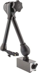 Noga - 286 Lb Magnetic Force, Fine Adjustment Indicator Positioner & Holder with Base - Articulated Arm, Rectangular Base, 55mm Base Height, 120mm Base Length, 50mm Base Width - Benchmark Tooling