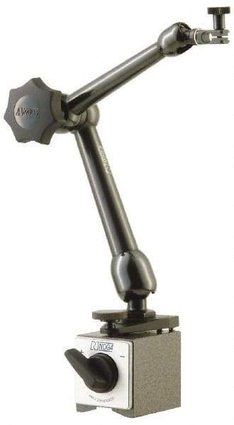 Noga - 0.001" Graduation, 0-100 Dial Reading, Indicator & Base Kit - 2-9/32" Dial Diam - Benchmark Tooling