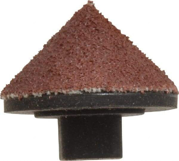 Superior Abrasives - 1/8" Diam 60 Grit 90° Included Angle Center Lap - Aluminum Oxide, Medium Grade, Shank Mounted - Benchmark Tooling