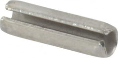 Value Collection - 1/8" Diam x 7/16" Long Slotted Spring Pin - Grade 18-8 Stainless Steel - Benchmark Tooling