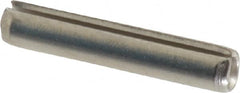 Value Collection - 1/8" Diam x 11/16" Long Slotted Spring Pin - Grade 18-8 Stainless Steel - Benchmark Tooling