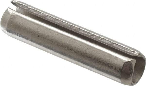 Value Collection - 3/16" Diam x 13/16" Long Slotted Spring Pin - Grade 18-8 Stainless Steel - Benchmark Tooling