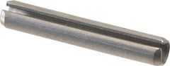 Value Collection - 3/16" Diam x 1-1/8" Long Slotted Spring Pin - Grade 18-8 Stainless Steel - Benchmark Tooling