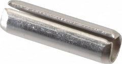 Value Collection - 1/4" Diam x 7/8" Long Slotted Spring Pin - Grade 18-8 Stainless Steel - Benchmark Tooling