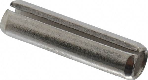 Value Collection - 1/4" Diam x 1" Long Slotted Spring Pin - Grade 18-8 Stainless Steel - Benchmark Tooling