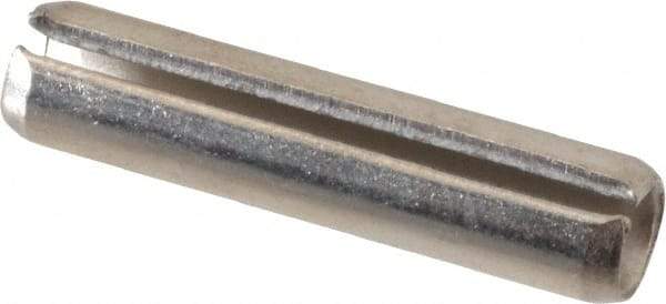 Value Collection - 1/4" Diam x 1-1/8" Long Slotted Spring Pin - Grade 18-8 Stainless Steel - Benchmark Tooling