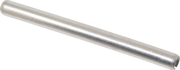 Value Collection - 1/4" Diam x 3" Long Slotted Spring Pin - Grade 18-8 Stainless Steel - Benchmark Tooling