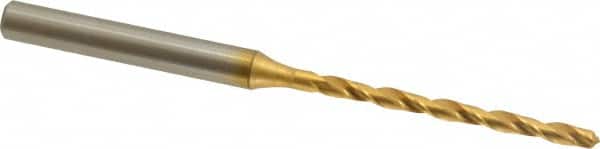 OSG - #39 130° Cobalt Jobber Drill - TiN Finish, Right Hand Cut, Spiral Flute, Straight Shank, 2-13/16" OAL, Standard Point - Benchmark Tooling