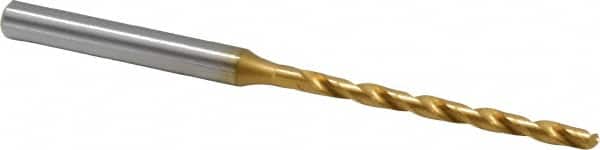 OSG - #35 130° Cobalt Jobber Drill - TiN Finish, Right Hand Cut, Spiral Flute, Straight Shank, 2-15/16" OAL, Standard Point - Benchmark Tooling