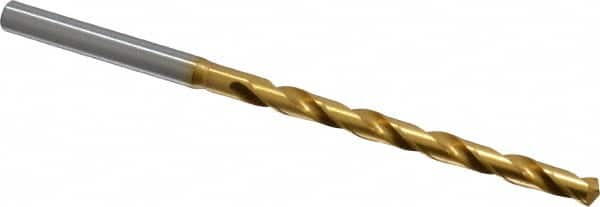 OSG - #19 130° Cobalt Jobber Drill - TiN Finish, Right Hand Cut, Spiral Flute, Straight Shank, 3-9/16" OAL, Standard Point - Benchmark Tooling