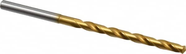 OSG - #16 130° Cobalt Jobber Drill - TiN Finish, Right Hand Cut, Spiral Flute, Straight Shank, 3-5/8" OAL, Standard Point - Benchmark Tooling