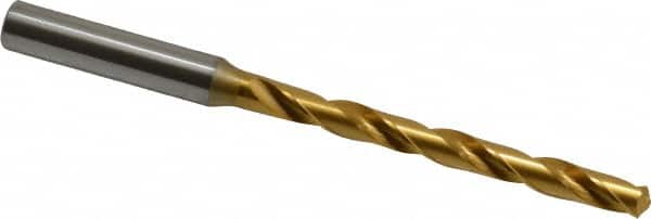 OSG - Letter I 130° Cobalt Jobber Drill - TiN Finish, Right Hand Cut, Spiral Flute, Straight Shank, 4-11/16" OAL, Standard Point - Benchmark Tooling