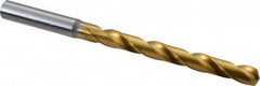 OSG - Letter R 130° Cobalt Jobber Drill - TiN Finish, Right Hand Cut, Spiral Flute, Straight Shank, 5-1/4" OAL, Standard Point - Benchmark Tooling