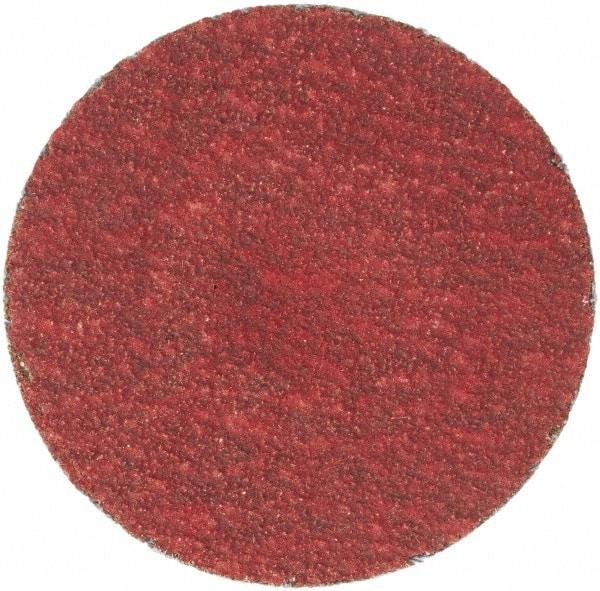 Merit Abrasives - 1-1/2" Disc Diam, 100 Grit, Ceramic Quick Change Disc - Type S Attaching System, Coated, Fine Grade, 30,000 RPM - Benchmark Tooling