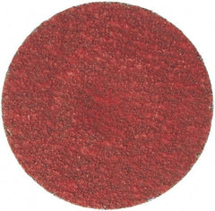 Merit Abrasives - 1-1/2" Disc Diam, 100 Grit, Ceramic Quick Change Disc - Type S Attaching System, Coated, Fine Grade, 30,000 RPM - Benchmark Tooling