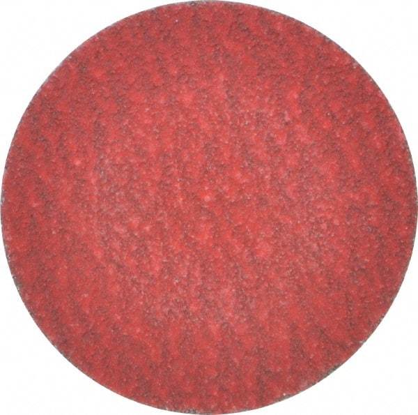 Merit Abrasives - 2" Disc Diam, 80 Grit, Ceramic Quick Change Disc - Type R Attaching System, Coated, Medium Grade, 30,000 RPM - Benchmark Tooling