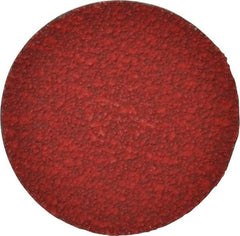 Merit Abrasives - 3" Disc Diam, 40 Grit, Ceramic Quick Change Disc - Type R Attaching System, Coated, Coarse Grade, 20,000 RPM - Benchmark Tooling