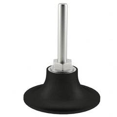 Merit Abrasives - 2" Diam Quick-Change Type S Disc Backing Pad - 1/4" Shank Diam, Medium Density, 30,000 RPM, PowerLock Holder Compatible - Benchmark Tooling