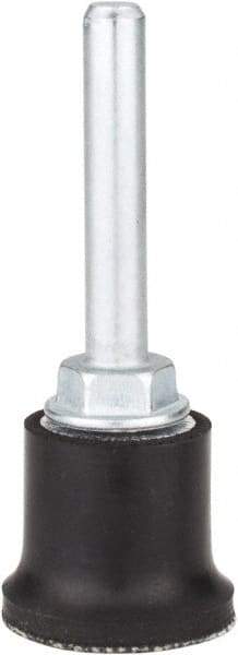 Merit Abrasives - 1" Diam Quick-Change Type R Disc Backing Pad - 1/4" Shank Diam, Medium Density, 40,000 RPM, Power-Lock Type 3 Compatible - Benchmark Tooling