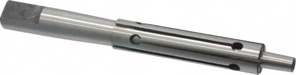 Interstate - 1/2 to 9/16" Grip, Expanding Lathe Mandrel - 1/2" Shank Diam, 2-1/2" Sleeve Length, 5" Arbor Length - Benchmark Tooling