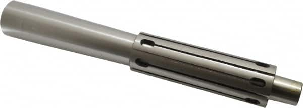 Interstate - 1-1/2 to 2" Grip, Expanding Lathe Mandrel - 1-1/2" Shank Diam, 5" Sleeve Length, 11-1/2" Arbor Length - Benchmark Tooling