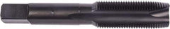Union Butterfield - #8-32 UNC, 2 Flute, Oxide Finish, High Speed Steel Spiral Point Tap - Plug Chamfer, Right Hand Thread, 2-1/8" OAL, 3/4" Thread Length, 0.168" Shank Diam, 2B Class of Fit, Series 1985 - Exact Industrial Supply