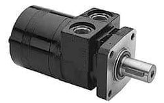 Parker - NPT Thread, 1/2" Port Size, 722 Max RPM, Bi Rotational, 4 Bolt Mount Hydraulic Motor - 1,800 Max psi, 8 Cu In Displacement, 180°F Max - Benchmark Tooling