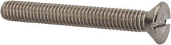 Value Collection - 5/16-18 UNC, 2-1/2" OAL Slotted Drive Machine Screw - Flat Head, Grade 316 Stainless Steel, Uncoated, Without Washer - Benchmark Tooling