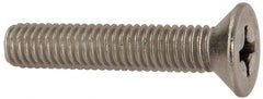 Value Collection - 3/8-16 UNC, 2" OAL Slotted Drive Machine Screw - Flat Head, Grade 316 Stainless Steel, Uncoated, Without Washer - Benchmark Tooling