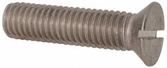 Value Collection - 1/2-13 UNC, 2" OAL Slotted Drive Machine Screw - Flat Head, Grade 316 Stainless Steel, Uncoated, Without Washer - Benchmark Tooling