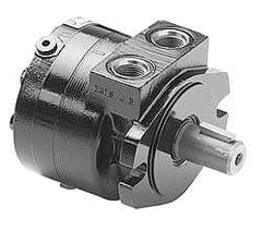 Parker - SAE Thread, 7/8-14" Port Size, 740 Max RPM, Bi Rotational, SAE A Mount Hydraulic Motor - 2,500 Max psi, 5.4 Cu In Displacement, 180°F Max - Benchmark Tooling