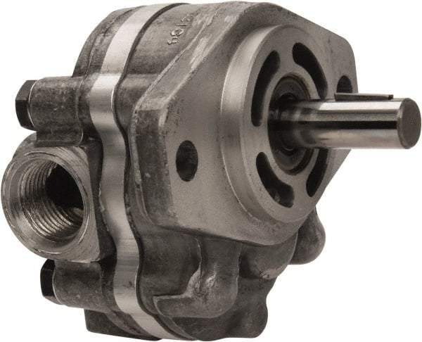 Parker - 1.3 GPM, 7/8-14 UNF-2B SAE Inlet Size, 2,500 RPM, 1/2" Shaft Diam, SAE AA Mount, Hydraulic Gear Pump - 1.31 GPM at 1,800 RPM, 2.62 GPM at 3,600 RPM, 2,500 psi Max Working Pressure, 7/8-14 SAE Port Size - Benchmark Tooling